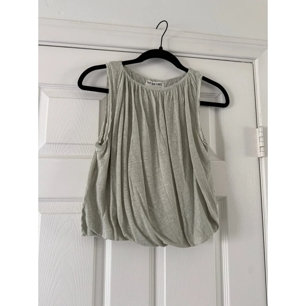 free people we the free unconditional tank top pale aqua women size x-small